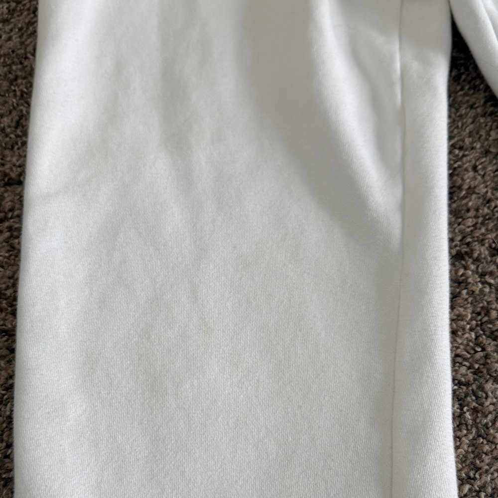 Nike White Jogger Sweatpants with Black Swoosh - Picture 4 of 8